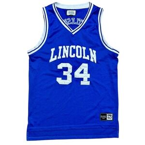 Jesus Shuttlesworth Ray Allen Lincoln Blue Embroidered Jersey, Men's Medium
